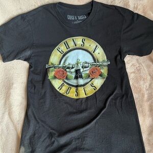 Guns N' Roses Black Graphic Band Logo T-Shirt Unisex Small